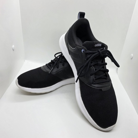 adidas Other - adidas QT Racer 2.0 Cloudfoam Shoes Black White Men's Size 9 H00548